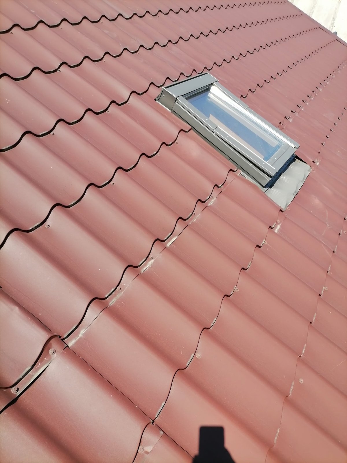 Метален покрив с капандура